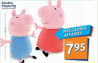 Action Doudou Peppa Pig offre