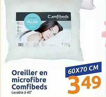 Action Oreiller En Microfibre Comfibeds offre
