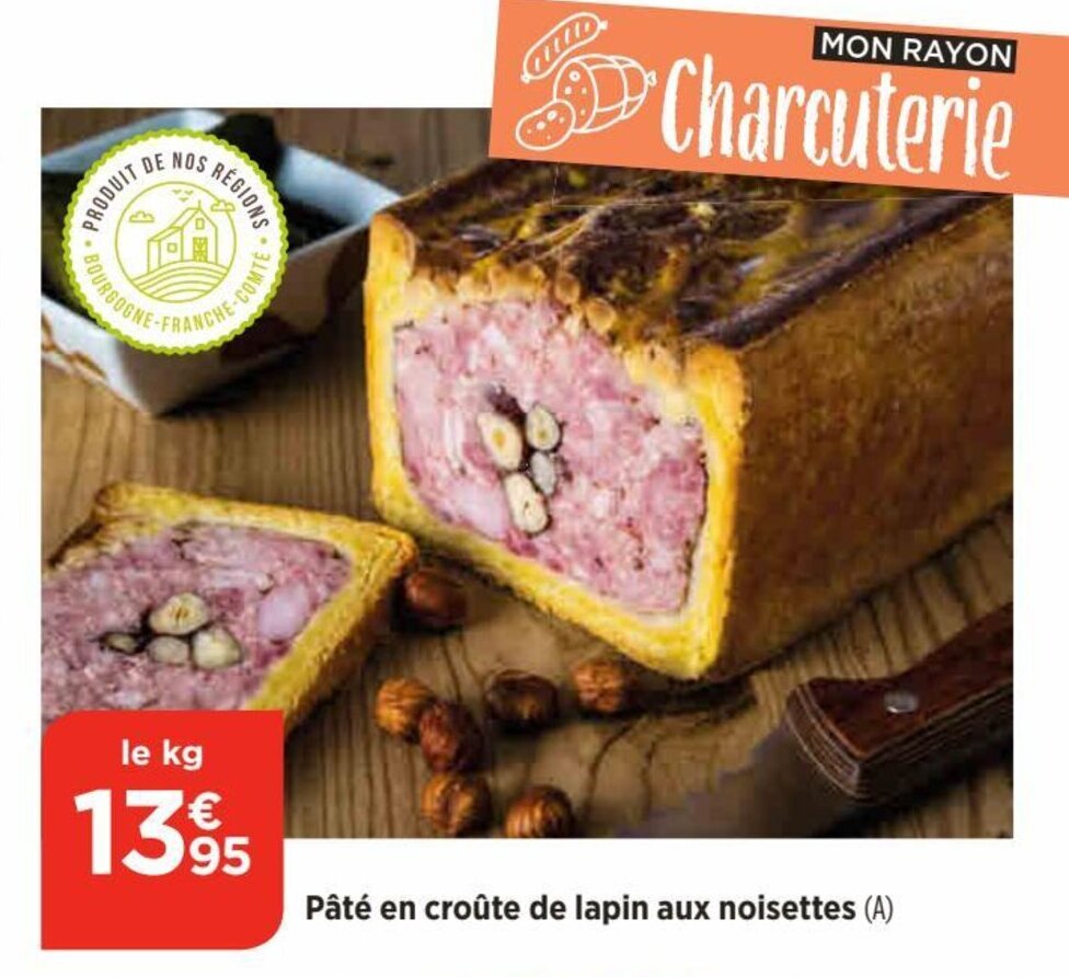 Promo Pâté en croûte de lapin aux noisettes (A) chez Bi1