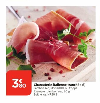Bi1 Charcuterie italienne tranchée offre