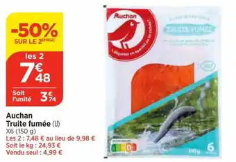 Bi1 Auchan Truite fumée (U) offre