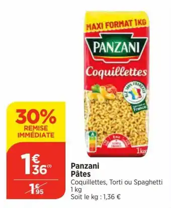 Bi1 Panzani Pâtes offre