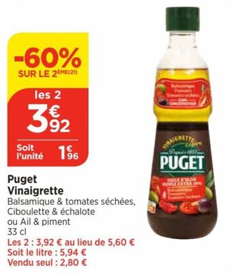 Bi1 Puget Vinaigrette offre