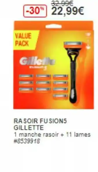 Rasoir Fusions+ Gillette