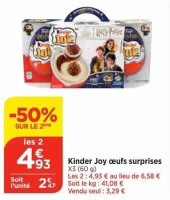 Kinder Joy œufs surprises X3 (60 g)