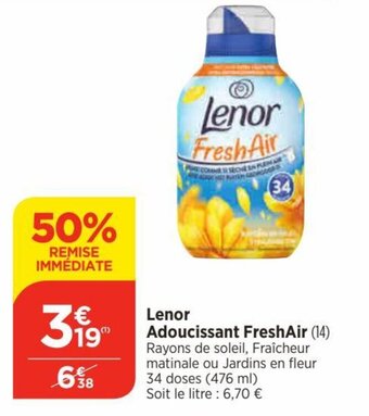 Bi1 Lenor Adoucissant FreshAir offre