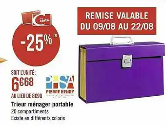 Trieur Ménager Portable Pierre Henry