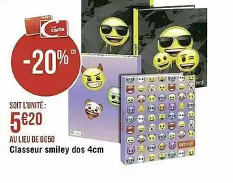 Classeur Smiley Dos 4 Cm