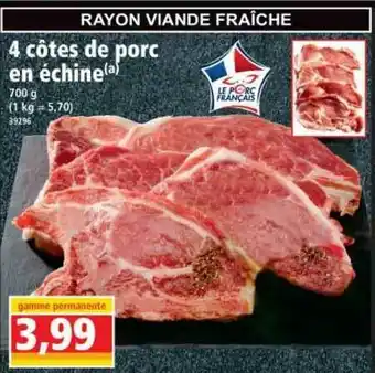 Norma 4 Côtes De Porc En échine offre