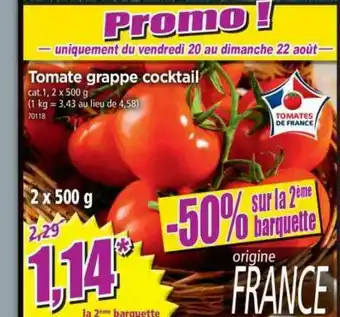 Norma Tomate Grappe Cocktail offre