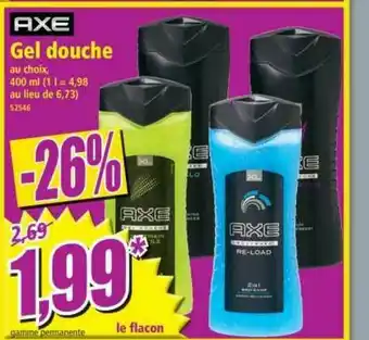 Norma Gel Douche Axe offre