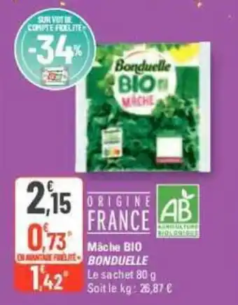 G20 Mache BIO BONDUELLE offre