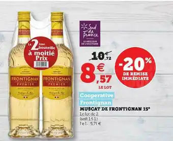 Super U Muscat De Fontignan 15° Cooperative Frontignan offre