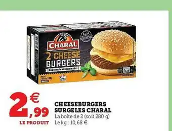 Cheeseburgers Surgelés Charal