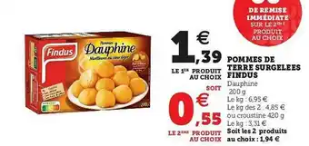 U Express Pommes De Terre Surgelées Findus offre