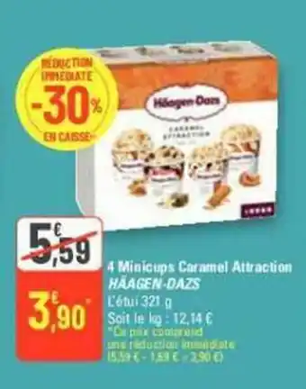 4 Minicups Caramel Attraction HAAGEN-DAZS
