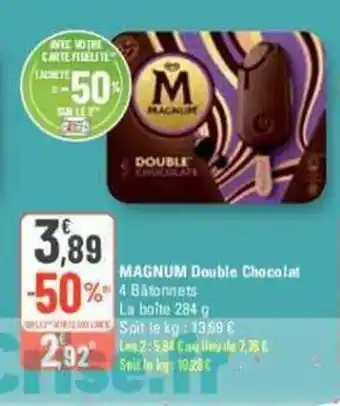 G20 MAGNUM Double Chocolat offre