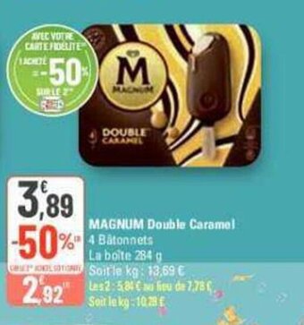 G20 MAGNUM Double Caramel offre