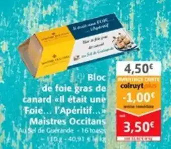 Colruyt Bloc de foie gras de canard offre