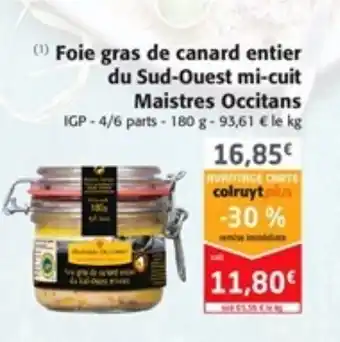 Foie gras de canard entier du Sud-Ouest mi-cuit