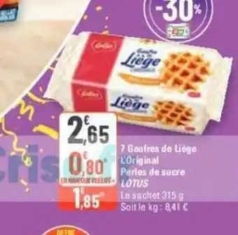 7 Gaufres de Liège L'Original Parles de sucre