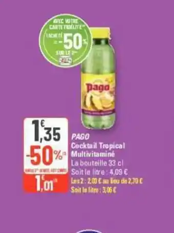 G20 PAGO Cocktail Tropical Multivitaminé offre