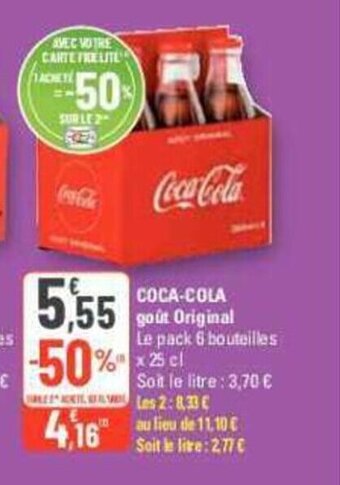 G20 COCA-COLA goût Original offre
