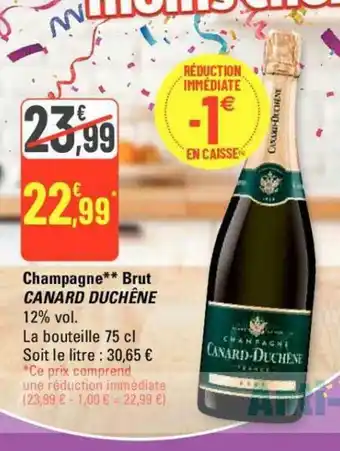 G20 Champagne** Brut CANARD DUCHÊNE 12% vol. offre