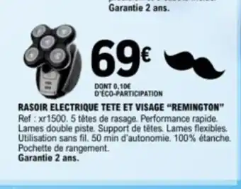 E.Leclerc RASOIR ELECTRIQUE TETE ET VISAGE "REMINGTON" offre