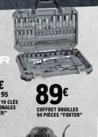 E.Leclerc COFFRET DOUILLES 94 PIÈCES "FOXTER" offre