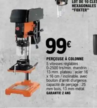 E.Leclerc PERÇEUSE À COLONNE offre