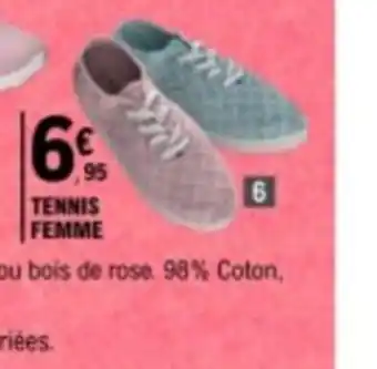 E.Leclerc 6 TENNIS TOILE Dessus, Doublure, Première: Textile. Semelle: Synthétique. Du 36 au 46. offre
