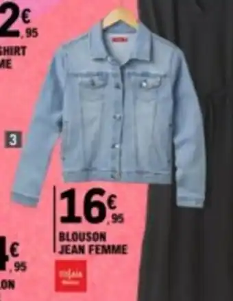 BLOUSON JEAN FEMME