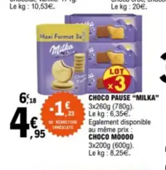 E.Leclerc CHOCO PAUSE "MILKA" offre