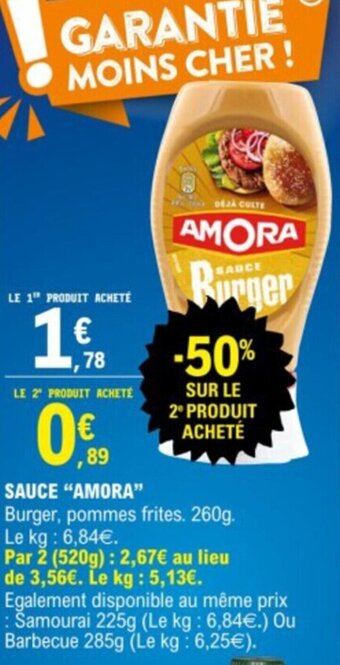 E.Leclerc SAUCE "AMORA" offre