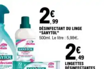 E.Leclerc DÉSINFECTANT DU LINGE "SANYTOL" offre