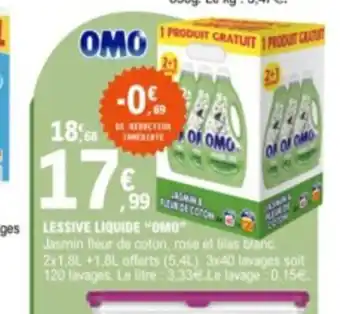 E.Leclerc OMO LESSIVE LIQUIDE "OMO" offre