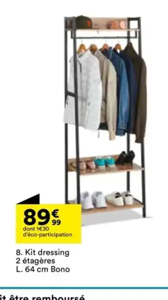 BUT 8. Kit dressing 2 étagères offre