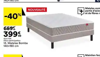 BUT 13. Matelas Bomba 140x190 cm offre