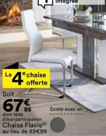 BUT Chaise Flavie (4) au lieu de 89€99 offre