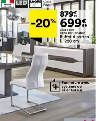 BUT Buffet 4 portes L. 220 cm offre