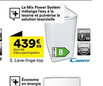 BUT Lave-linge top offre