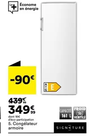 BUT dont 18€ d'éco-participation 5. Congélateur 5. Congélateur offre