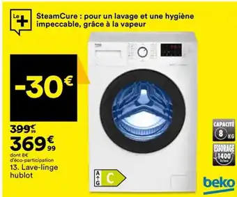 13. Lave-linge hublot
