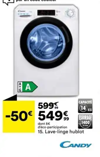 BUT 15. Lave-linge hublot offre
