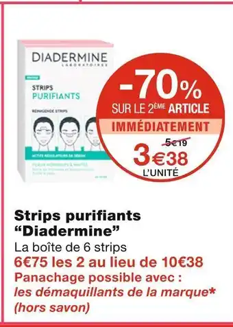 Diadermine strips purifiants