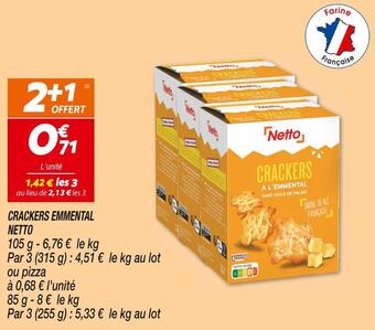 Netto Netto crackers emmental offre