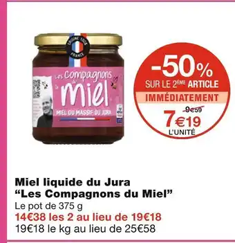 Les compagnons du miel miel liquide du jura