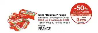 Monoprix Babybel mini “babybel” rouge offre