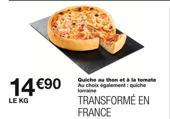Monoprix Quiche au thon et à la tomate offre